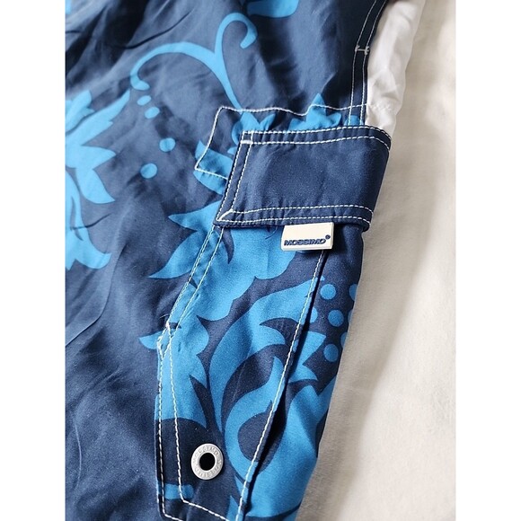 NWT Mossimo Supply Co Men's Board Shorts Size XXL Swim Trunks Floral Blue Beach - Picture 9 of 12
